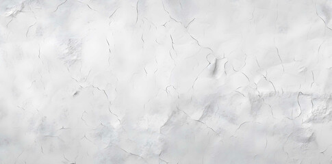 White plaster wall with rough texture and cracks for a rustic and natural background - obrazy, fototapety, plakaty