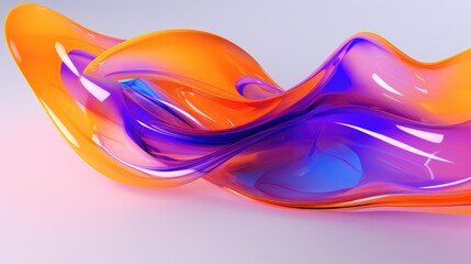 3d liquid beautiful shiny gradient waves background