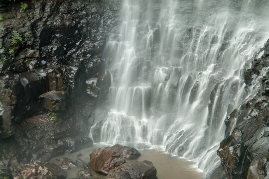 The Purling Brook Falls in Springbrook  National Park, Queensland, Australia