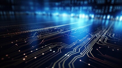 IT technology background that portrays the resilience of digital systems in the face of challenges and disruptions