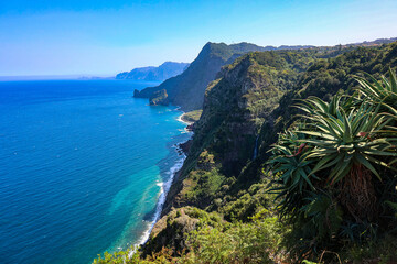 Miradouro da Quinta do Fur&atilde;o, View from the hotel Quinta do Furao, Madeira Island, Portugal