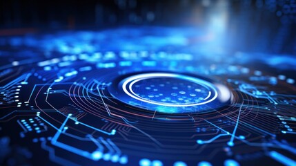 IT technology background that portrays the resilience of digital systems in the face of challenges and disruptions