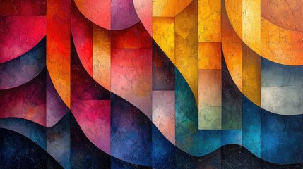 Abstract geometric colour vintage shape background