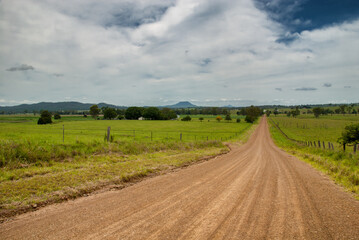 Fototapeta na wymiar Country Road in South East Queensland, Australia