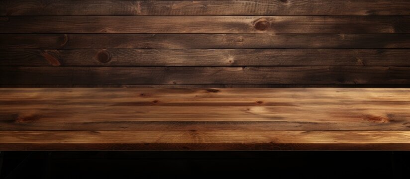 Wooden kitchen table background for your creative projects