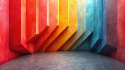Obraz premium Colorful abstract geometric shape background