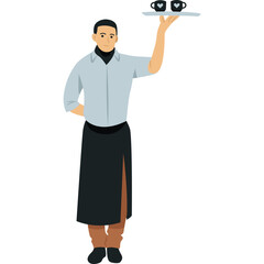 Waiters Illustration Vector