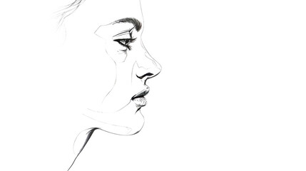 Sketch of Woman's Profile