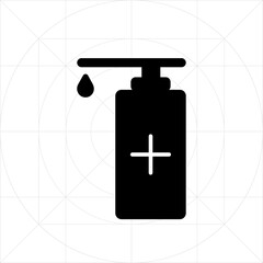 illustration of a bottle hand sanitizer