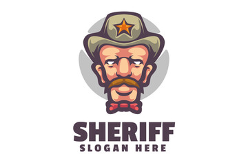 Sheriff Mascot Logo Design