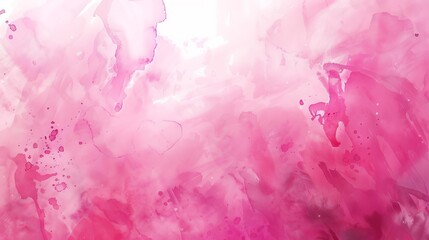 Pink watercolor stain texture, abstract liquid paint background illustration