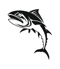 Tuna Fish Silhouette - cut out vector icon