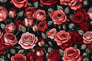 bunch of roses 