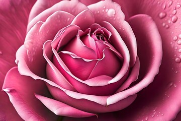 pink rose in the detail 