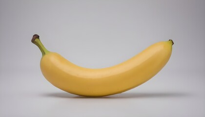 Yellow banana on a plate