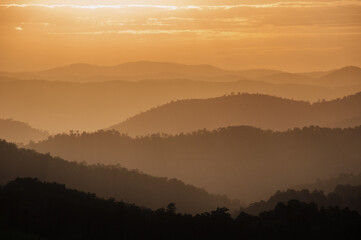 Evening light in the Sunshine Coast Hinterland, Queensland Australia