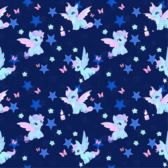 dragon seamless pattern 