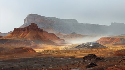 Fototapeta premium wide landscape utah, nature photography, copy and text space, 16:9