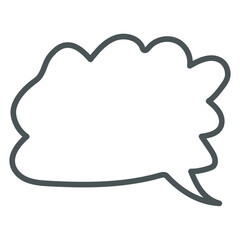 speech bubble outline