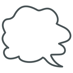 speech bubble outline