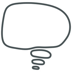 speech bubble outline