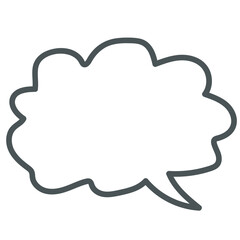 speech bubble outline