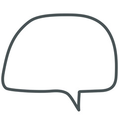 speech bubble outline