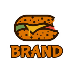 vector logo of burger 