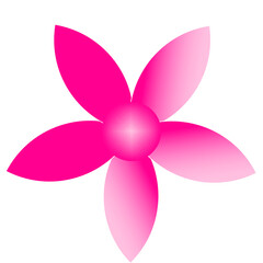 Fototapeta na wymiar illustration of a pink flower