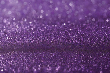 Purple glitter lights background defocused