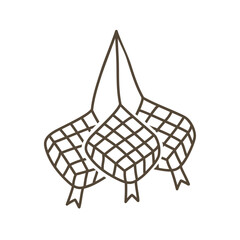 illustration of a ketupat