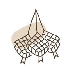 illustration of a ketupat