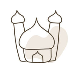 mosque outline abstract