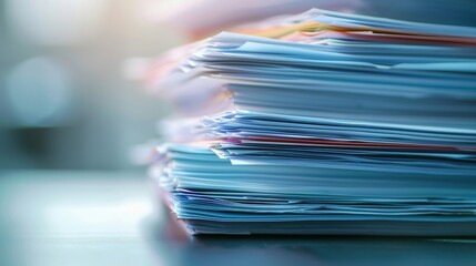 A stack of papers of varying sizes and colors representing the multitude of legal agreements and contracts required to conduct business in todays complex market.