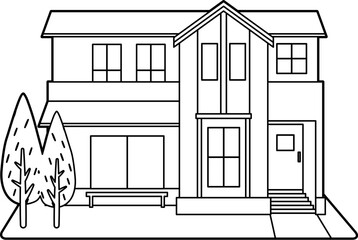 Detached house with garden