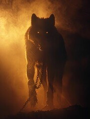 Fenrir Monstrous Wolf - obrazy, fototapety, plakaty