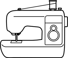 Sewing machine front