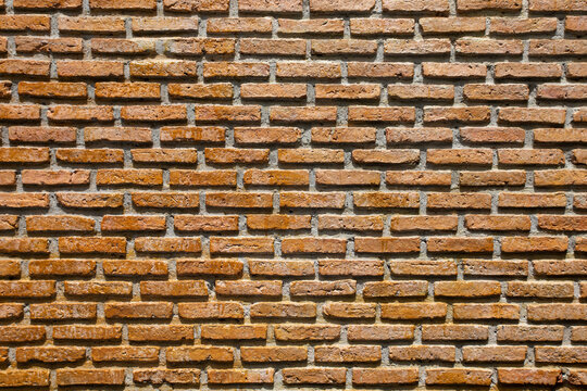 Beautiful brown terracotta brick wall