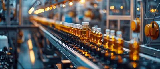 Crédence de cuisine en verre imprimé Chemin de fer IIoT system tracking a product through its lifecycle, providing insights from manufacturing to end-user experience.
