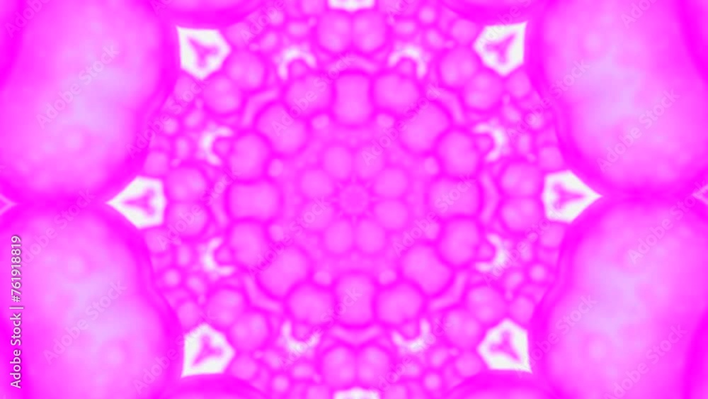 Aufkleber abstract flow in kaleidoscope geometry circular background. design. floral magic fractal pattern.