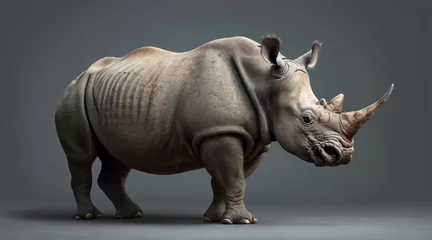 Plexiglas foto achterwand rhino © Yves