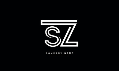 SZ, ZS, S, Z Abstract Letters Logo Monogram