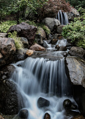Fototapeta na wymiar Waterfall with rocks