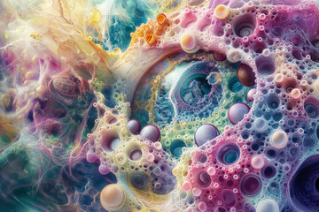 A microscopic, fantastical world
