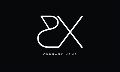 SX,XS, S, X Abstract Letters Logo Monogram