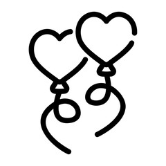 ballons outline icon