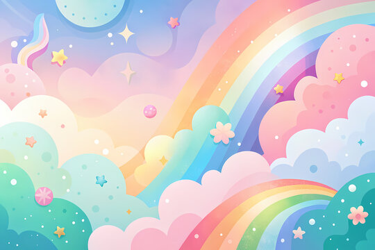 Fun colorful pastel color background 2