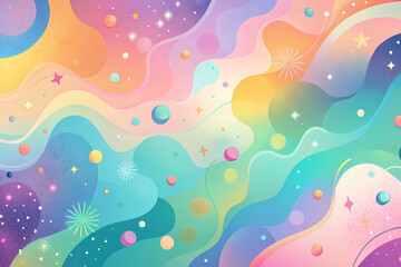Fototapeta na wymiar Fun colorful pastel color background 5
