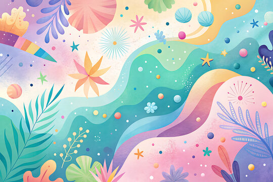 Fun colorful pastel color background 3