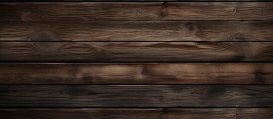 Naklejka premium Wooden textured background with empty dark planks crafted from natural material